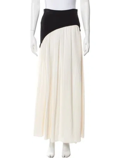 Pre-owned Solid & Striped Long Skirt In Neutral