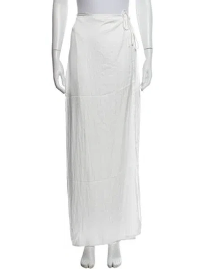 Pre-owned Solid & Striped Long Skirt W/ Tags In White