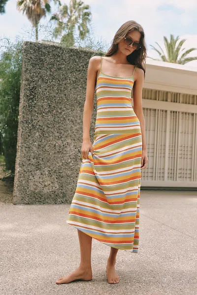 Solid & Striped Lottie Maxi Dress In Multi