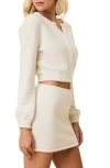 Solid & Striped Lynette Crop Cardigan In White