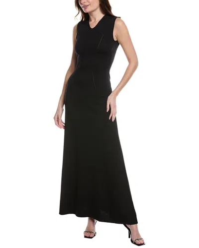 Solid & Striped Maxi Dress In Black