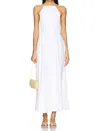 Solid & Striped Meira Midi Dress In Optic White In White