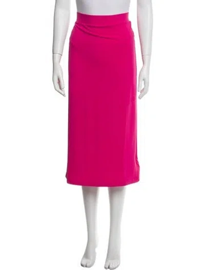 Pre-owned Solid & Striped Midi Length Skirt In Pink