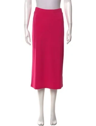 Pre-owned Solid & Striped Midi Length Skirt In Pink