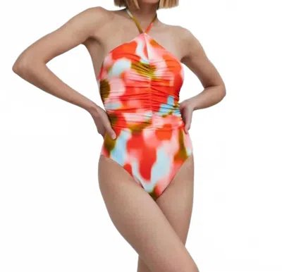 SOLID & STRIPED MINA ONE PIECE SWIMSUIT IN BLUR PRINT