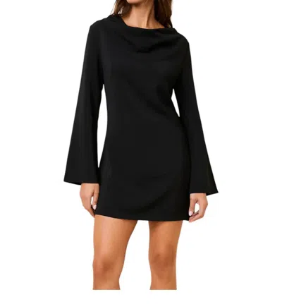 Solid & Striped Mini Nili Dress In Noir In Multi