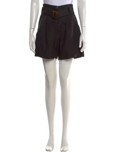 Pre-owned Solid & Striped Mini Shorts In Black