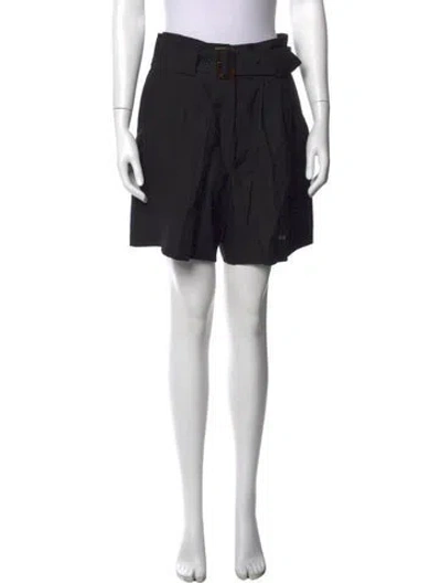 Pre-owned Solid & Striped Mini Shorts In Black