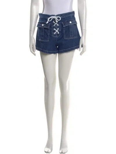 Pre-owned Solid & Striped Mini Shorts In Blue
