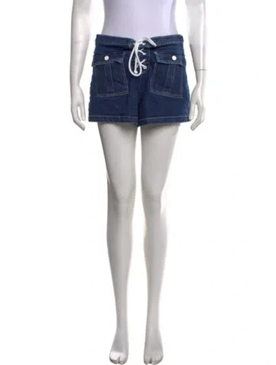 Pre-owned Solid & Striped Mini Shorts In Blue