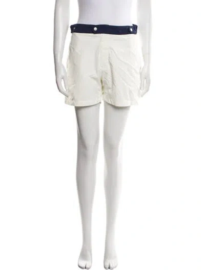 Pre-owned Solid & Striped Mini Shorts In Neutral