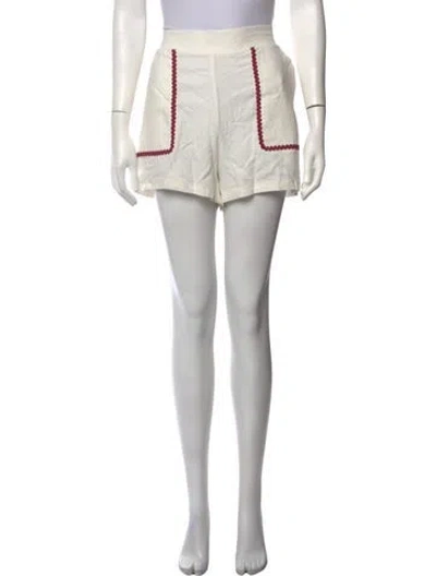 Pre-owned Solid & Striped Mini Shorts In Neutrals
