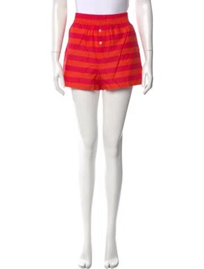 Pre-owned Solid & Striped Mini Shorts In Orange