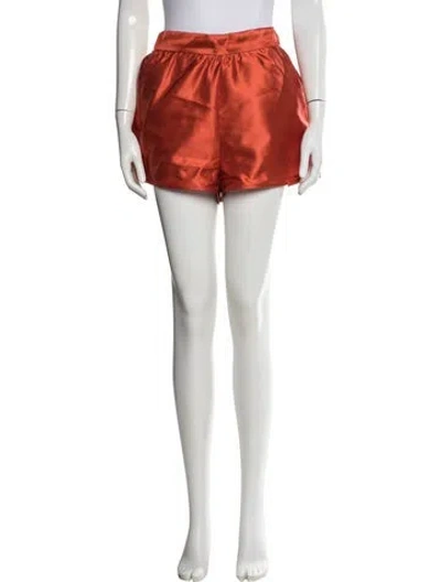 Pre-owned Solid & Striped Mini Shorts In Orange