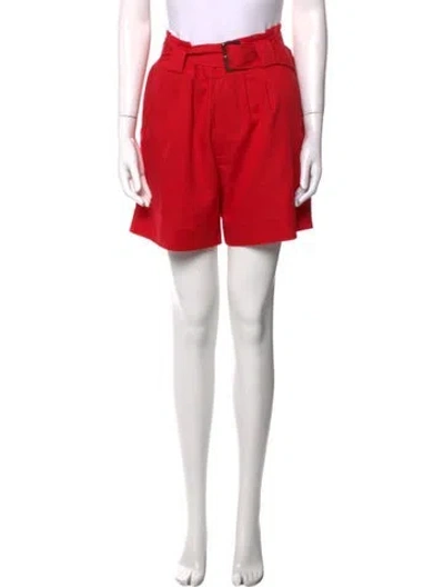 Pre-owned Solid & Striped Mini Shorts In Red