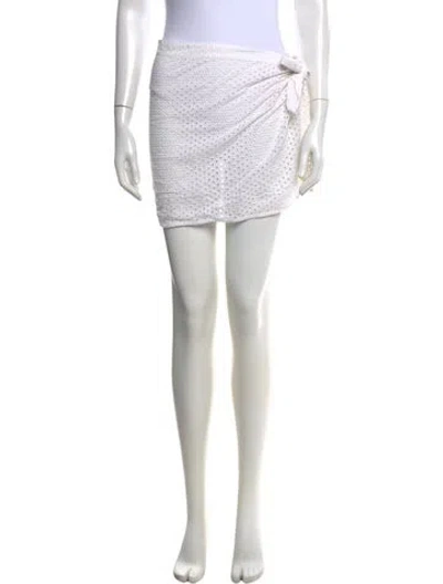 Pre-owned Solid & Striped Mini Skirt In Neutrals