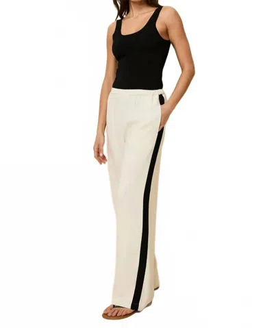 Solid & Striped Monaco Pant In Brule/noir In White