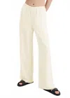 Solid & Striped Monaco Straight Leg Pants In Ecru