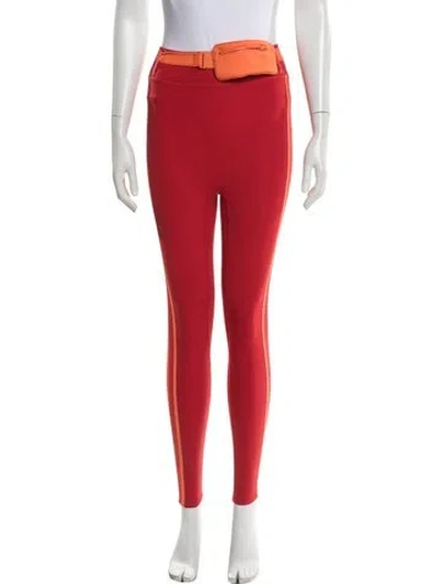 Pre-owned Solid & Striped Nylon Sweatpants In Red