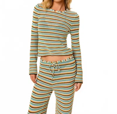 Solid & Striped Olandria Top In St. Barths Multistripe In Purple