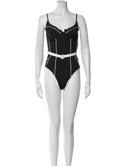 Pre-owned Solid & Striped One-piece In Blue