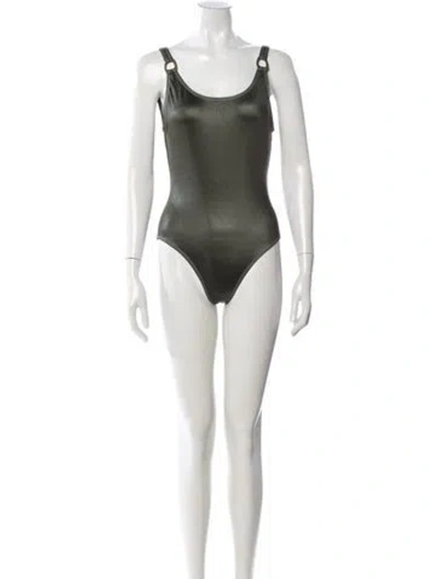 Pre-owned Solid & Striped One-piece W/ Tags In Blue