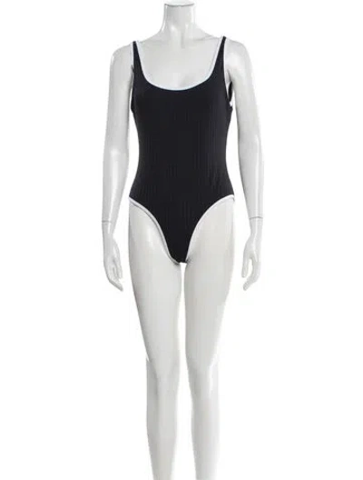 Pre-owned Solid & Striped One-piece W/ Tags In Multi
