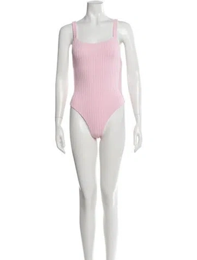 Pre-owned Solid & Striped One-piece W/ Tags In Neutral
