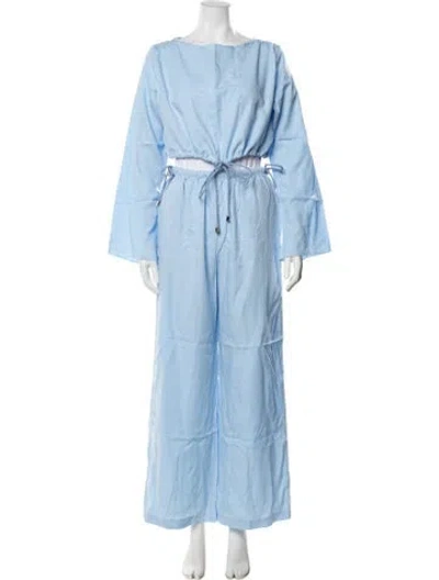 Pre-owned Solid & Striped Pant Set W/ Tags In Blue