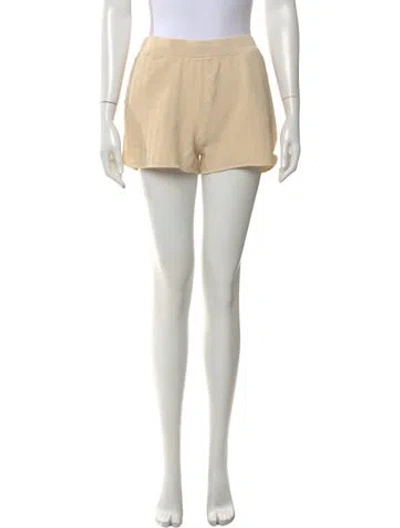 Pre-owned Solid & Striped Patterned Mini Shorts In Neutral