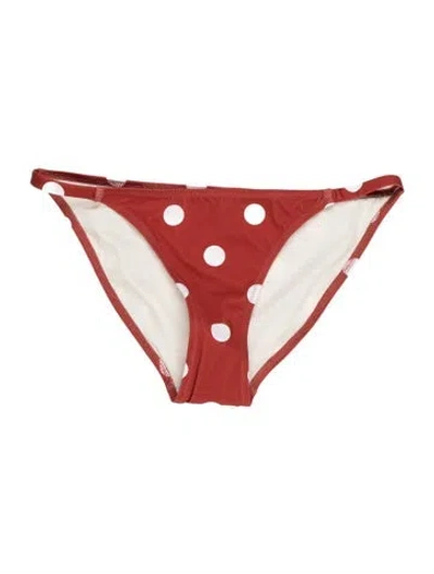 Pre-owned Solid & Striped Polka Dot Print Bottoms W/ Tags In Orange