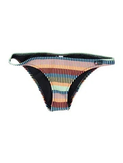 Pre-owned Solid & Striped Printed Bottoms W/ Tags In Blue