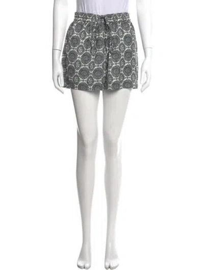 Pre-owned Solid & Striped Printed Mini Shorts In Multi