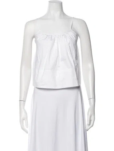 Pre-owned Solid & Striped Scoop Neck Sleeveless Top W/ Tags In Neutrals
