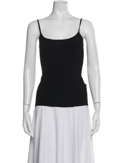 Pre-owned Solid & Striped Scoop Neck Sleeveless Top In White