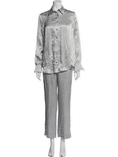 Pre-owned Solid & Striped Set In Gray