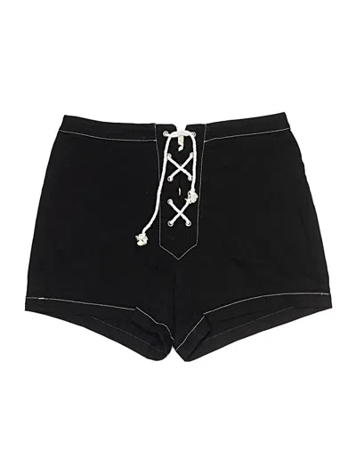 Pre-owned Solid & Striped Shorts In Black