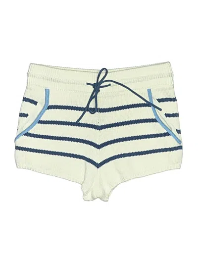 Pre-owned Solid & Striped Shorts In Ivory