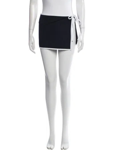Pre-owned Solid & Striped Striped Cover-up In Black