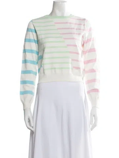 Pre-owned Solid & Striped Striped Crew Neck Sweater In Multi