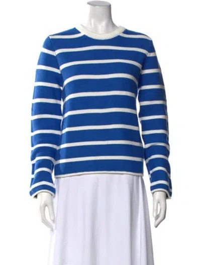 Pre-owned Solid & Striped Striped Crew Neck Sweater W/ Tags In Blue