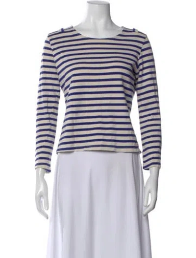 Pre-owned Solid & Striped Striped Crew Neck Top In Multi