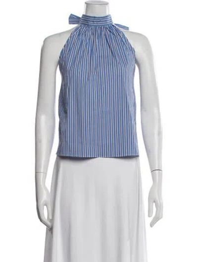 Pre-owned Solid & Striped Striped Halterneck Top In Multi