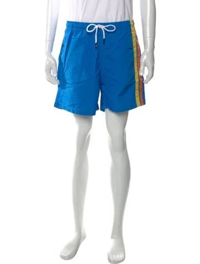 Pre-owned Solid & Striped Striped Jogger Shorts In Blue