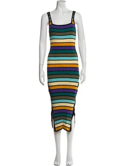 Pre-owned Solid & Striped Striped Long Dress