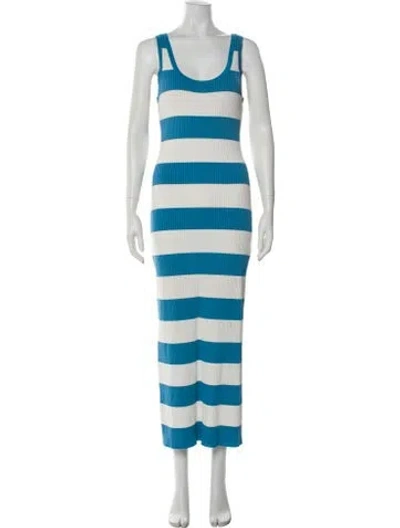 Pre-owned Solid & Striped Striped Long Dress In Blue