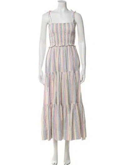 Pre-owned Solid & Striped Striped Long Dress In Multi