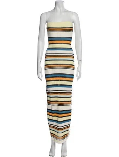 Pre-owned Solid & Striped Striped Long Dress In Multi