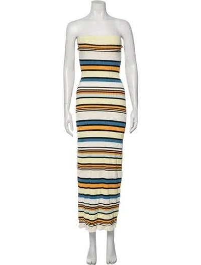Pre-owned Solid & Striped Striped Long Dress In Multi