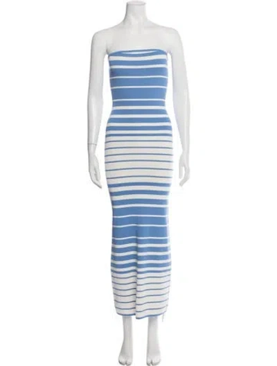 Pre-owned Solid & Striped Striped Long Dress W/ Tags In Blue